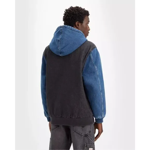 Levi's NWT Workwear Potrero Jacket The Perfect Pair Black Worn In Combo Denim XL - Picture 3 of 4